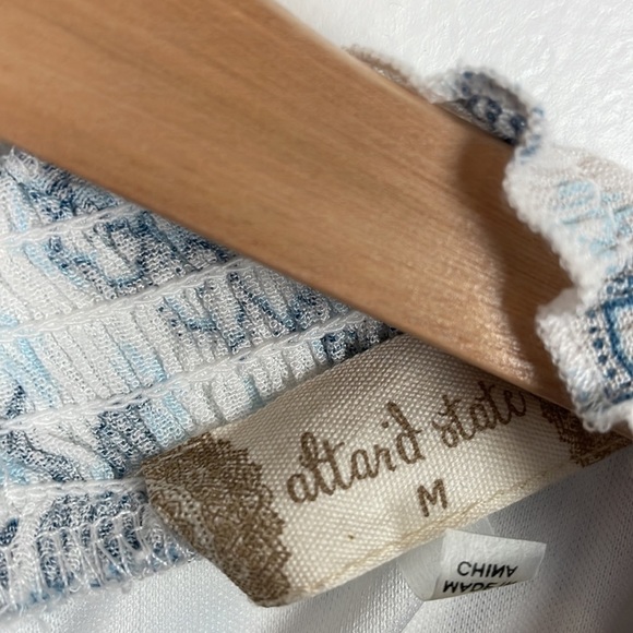 Altar'd State long flare sleeve floral mock lined flowy pullover dress Size Med - Picture 8 of 8